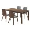 Treviso 5-Piece Walnut Dining Set by Armen Living 2 Treviso 5-Piece Walnut Dining Set by Armen Living -Armen Living Online Shop walnut armen living dining room sets settvdiwaacgy 64 1000