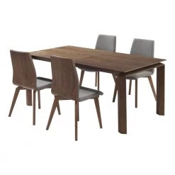 Treviso 5-Piece Walnut Dining Set by Armen Living