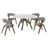 Venus Rowan 5-Piece Walnut Dining Set by Armen Living -Armen Living Online Shop walnut armen living dining room sets setvediwa5a 64 1000