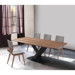 Everett Walnut Dining Table by Armen Living -Armen Living Online Shop walnut armen living kitchen dining tables lcerdiwabl 76 1000