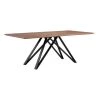 Modena Walnut Dining Table by Armen Living -Armen Living Online Shop walnut armen living kitchen dining tables lcmndiwabl 64 1000