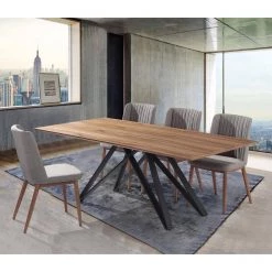 Modena Walnut Dining Table by Armen Living 16 Modena Walnut Dining Table by Armen Living -Armen Living Online Shop walnut armen living kitchen dining tables lcmndiwabl 76 1000