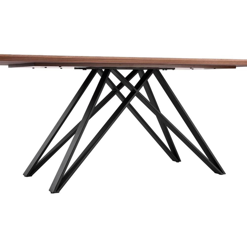 Modena Walnut Dining Table by Armen Living 4 Modena Walnut Dining Table by Armen Living - Image 2