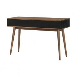 Amigo Black Veneer and Walnut Wood Console Table by Armen Living -Armen Living Online Shop walnut black armen living console tables lcagcnwa 1f 1000