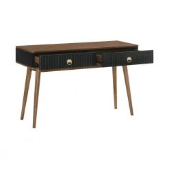 Amigo Black Veneer and Walnut Wood Console Table by Armen Living -Armen Living Online Shop walnut black armen living console tables lcagcnwa 4f 1000