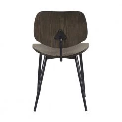 Miki Mid-Century Black Wood Dining Chair in Walnut Glazed Finish (Set of 2) by Armen Living -Armen Living Online Shop walnut black powder coated armen living dining chairs lcmksiwa 44 1000