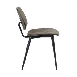 Miki Mid-Century Black Wood Dining Chair in Walnut Glazed Finish (Set of 2) by Armen Living -Armen Living Online Shop walnut black powder coated armen living dining chairs lcmksiwa 4f 1000