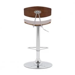 Jett Adjustable Walnut and Chrome Adjustable Bar and Counter Height Stool by Armen Living 9 Jett Adjustable Walnut and Chrome Adjustable Bar and Counter Height Stool by Armen Living -Armen Living Online Shop walnut chrome armen living bar stools lcjebawa 1f 1000