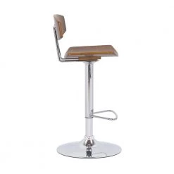 Jett Adjustable Walnut and Chrome Adjustable Bar and Counter Height Stool by Armen Living 8 Jett Adjustable Walnut and Chrome Adjustable Bar and Counter Height Stool by Armen Living -Armen Living Online Shop walnut chrome armen living bar stools lcjebawa 4f 1000