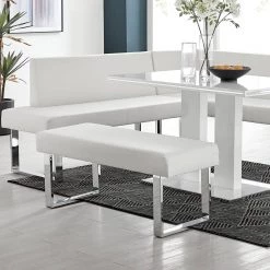Amanda White Bench by Armen Living -Armen Living Online Shop white armen living bedroom benches lcambewhbch 31 1000
